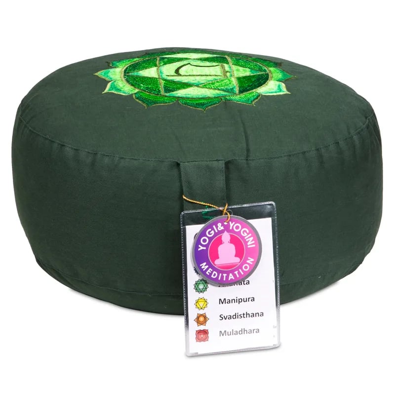 Meditationskissen 4. Chakra Anahata - grün