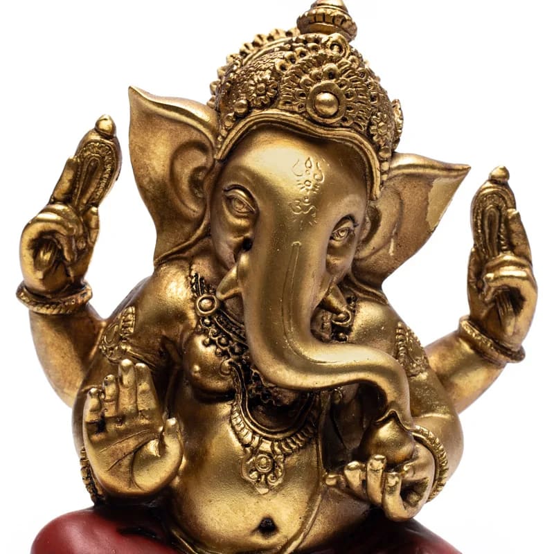 Ganesha Statue - goldfarben 17,7 cm