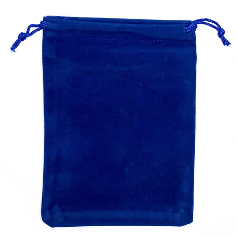 Samt-Geschenktasche blau M