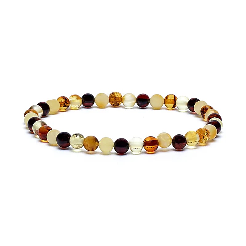 Armband - Bernstein 0,5cm - elastisch