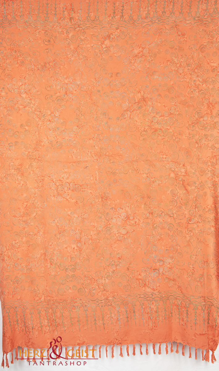 Premium Lunghi | Sarong "Wailele" - hellorange