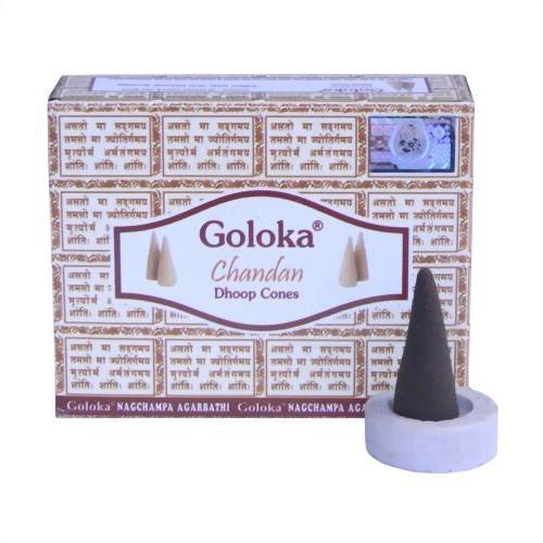 Räucherkegel - Sandelholz / Chandan GOLOKA