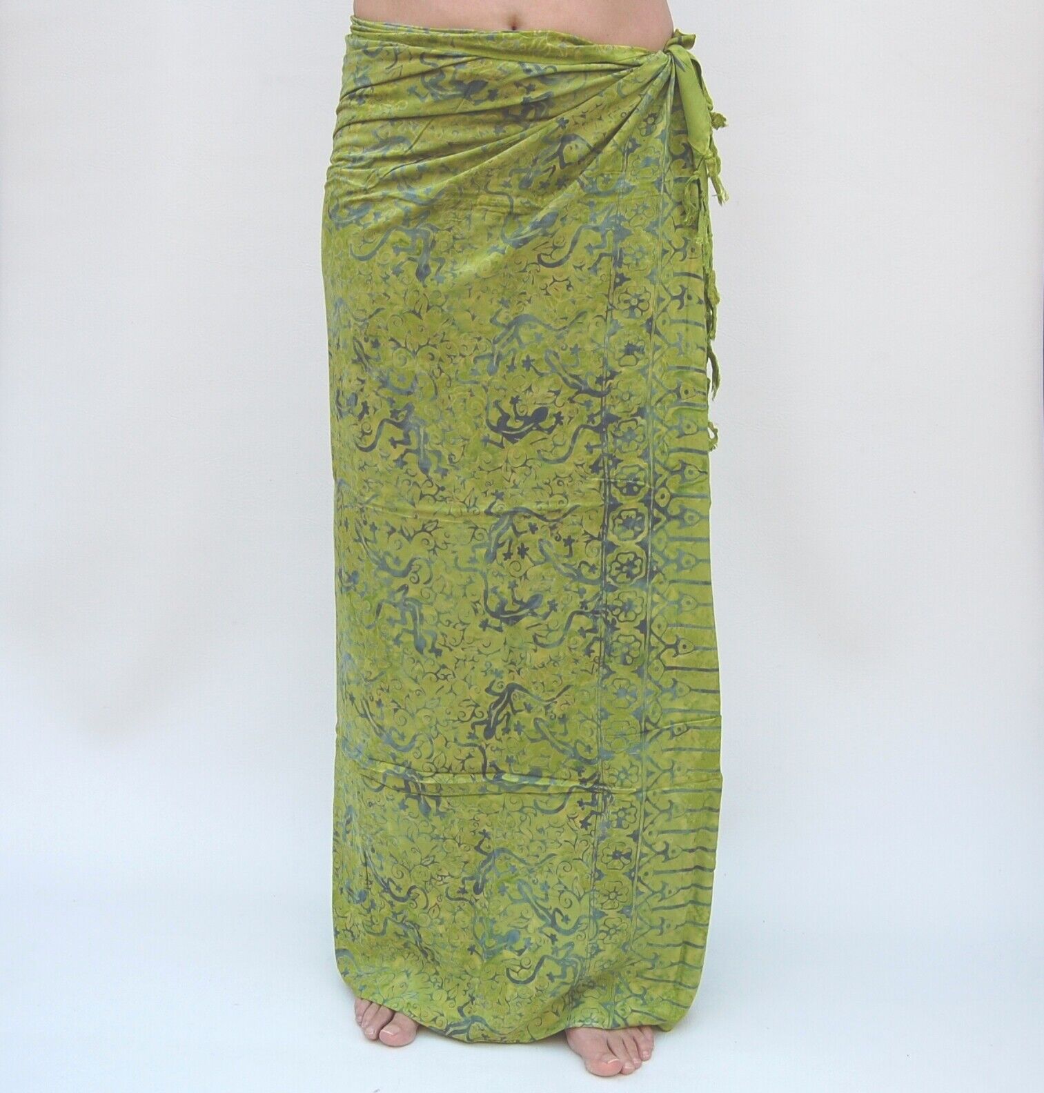 XL Premium Lunghi | Sarong "Kahiki" - hellgrün