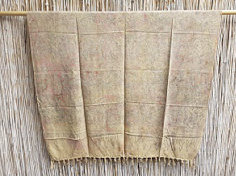 XL Premium Lunghi | Sarong "La Ola" - goldbraun
