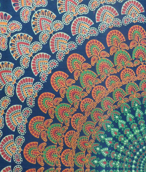 Ritualtuch Tagesdecke Wandbehang - Peacock "Earth" - Normalgröße