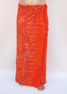 Premium Lunghi | Sarong "Wahini" - orange