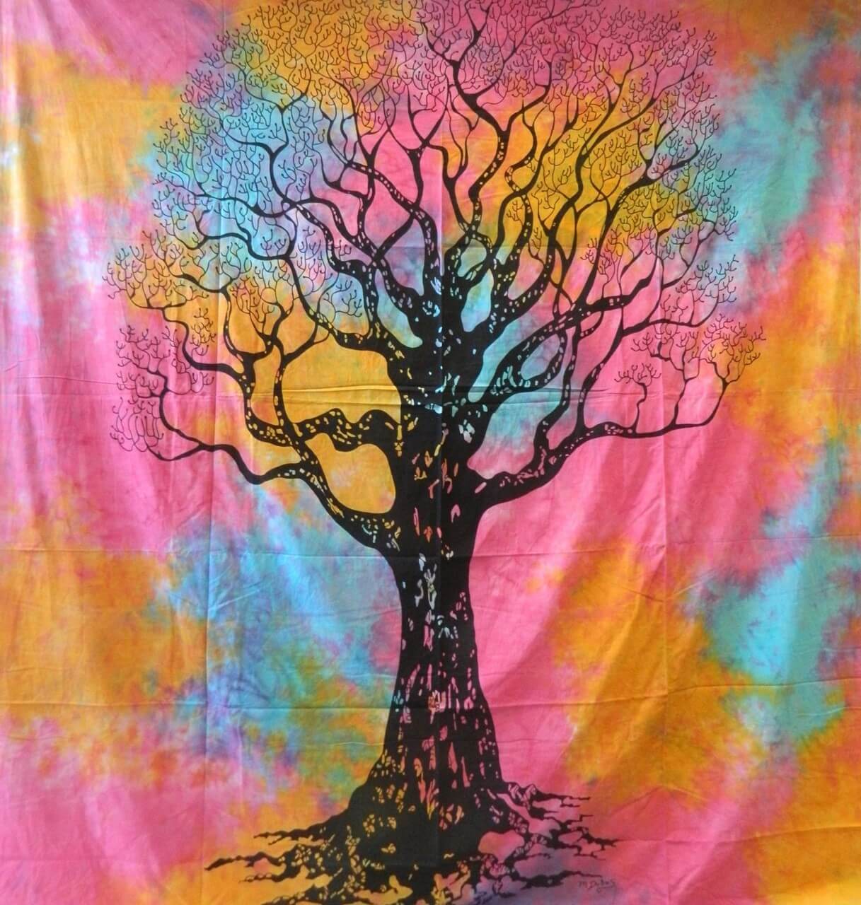 Ritualdecke - Tree of Life - Bunt - Doppelt