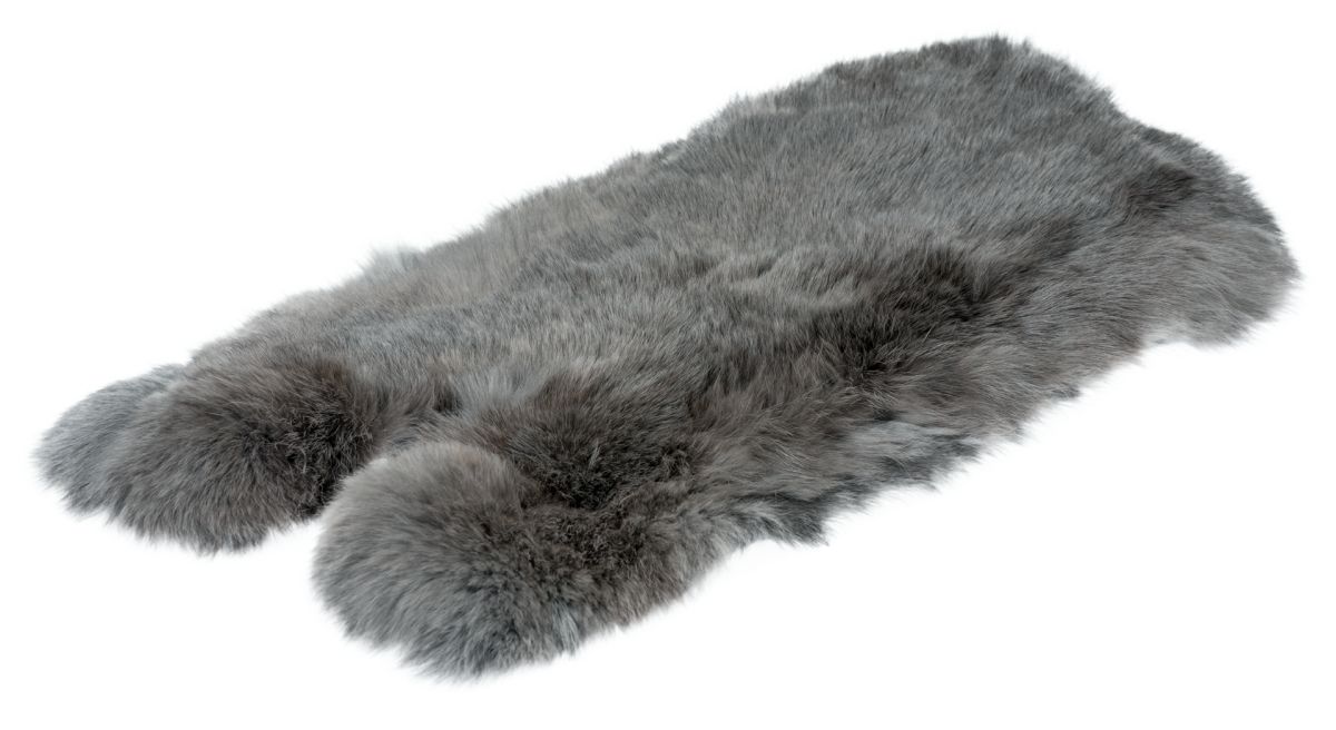 Kaninchenfell - blaugrau