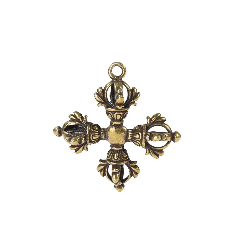 Anhänger Doppel Dorje - Messing