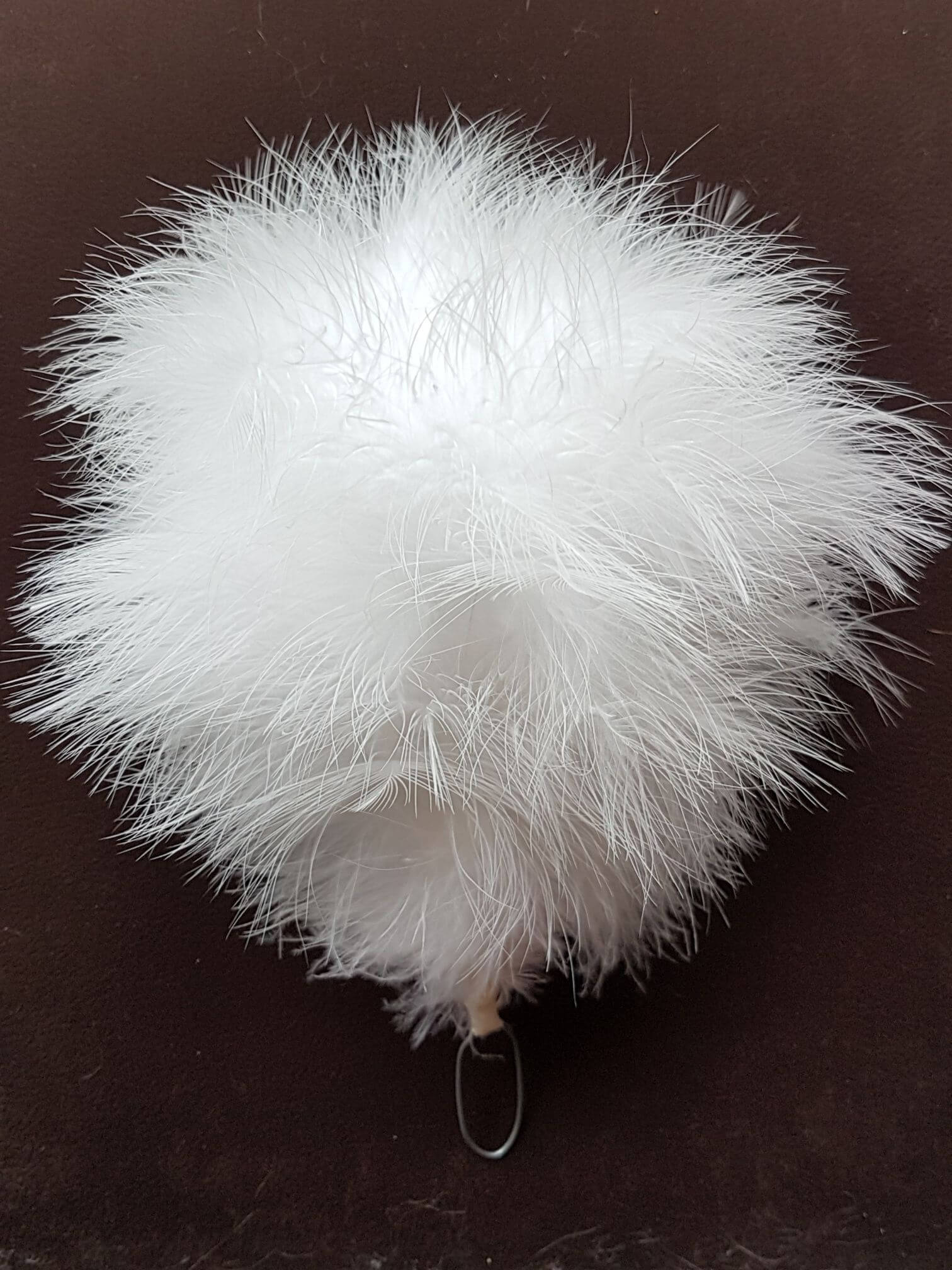 Flaumfederbusch extra - weiß