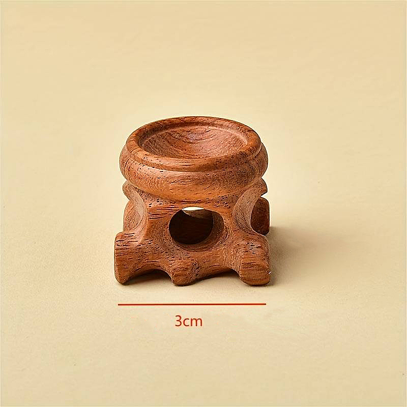 Halter / Ständer - Holz Naturform - für Yoni Ei oder Kugel - 2 cm