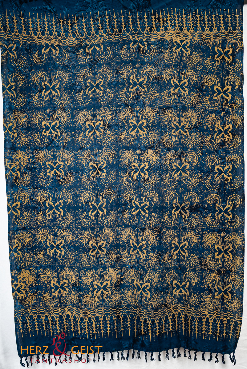 Premium Lunghi | Sarong "Wahini" - blau