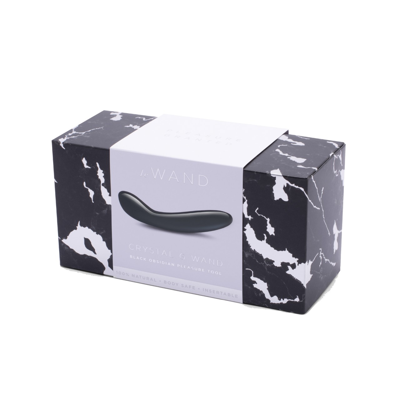 Edelstein Massagestab - Schwarzer Obsidian - Design Edition