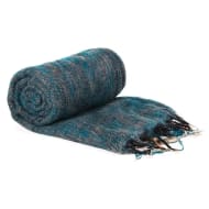 Schal für die Meditation petrol