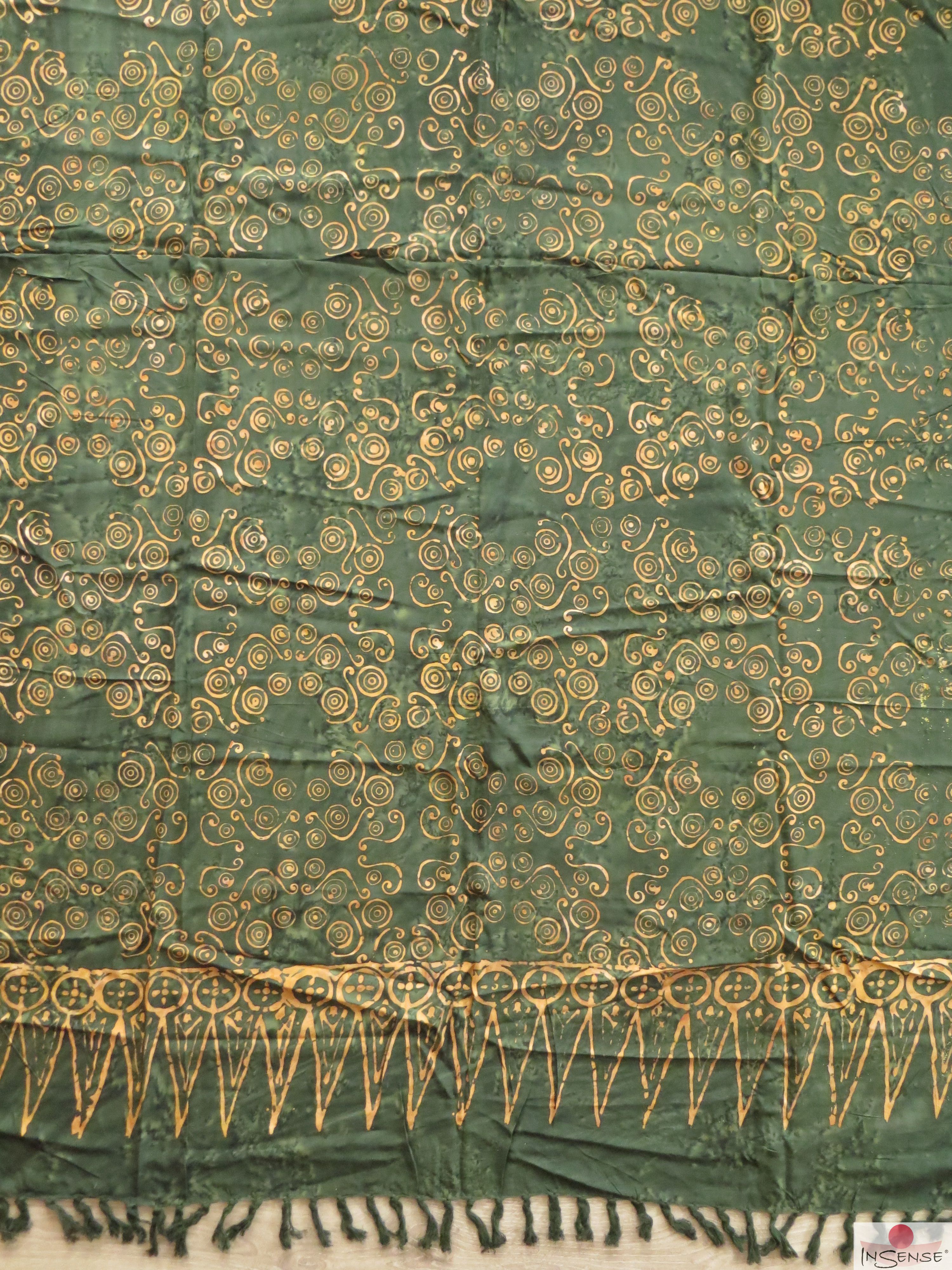 Premium Lunghi | Sarong "Wailele" - dunkelgrün
