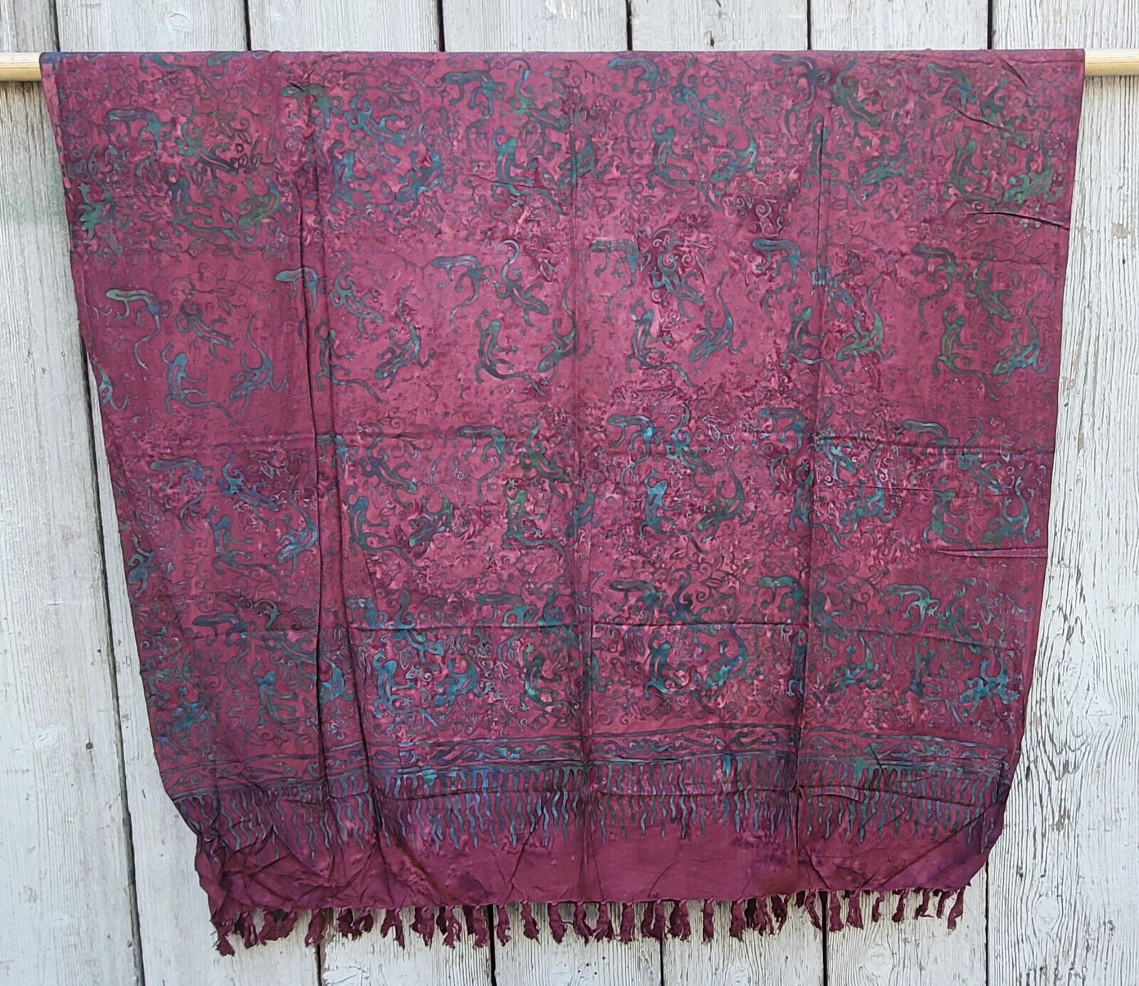XL Premium Lunghi | Sarong "Kahiki" - weinrot