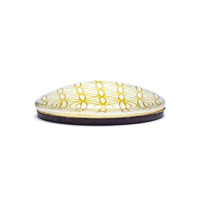Magnet - Blume des Lebens - goldfarben 4cm