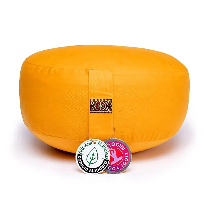 Meditationskissen Orange - Bio Baumwolle