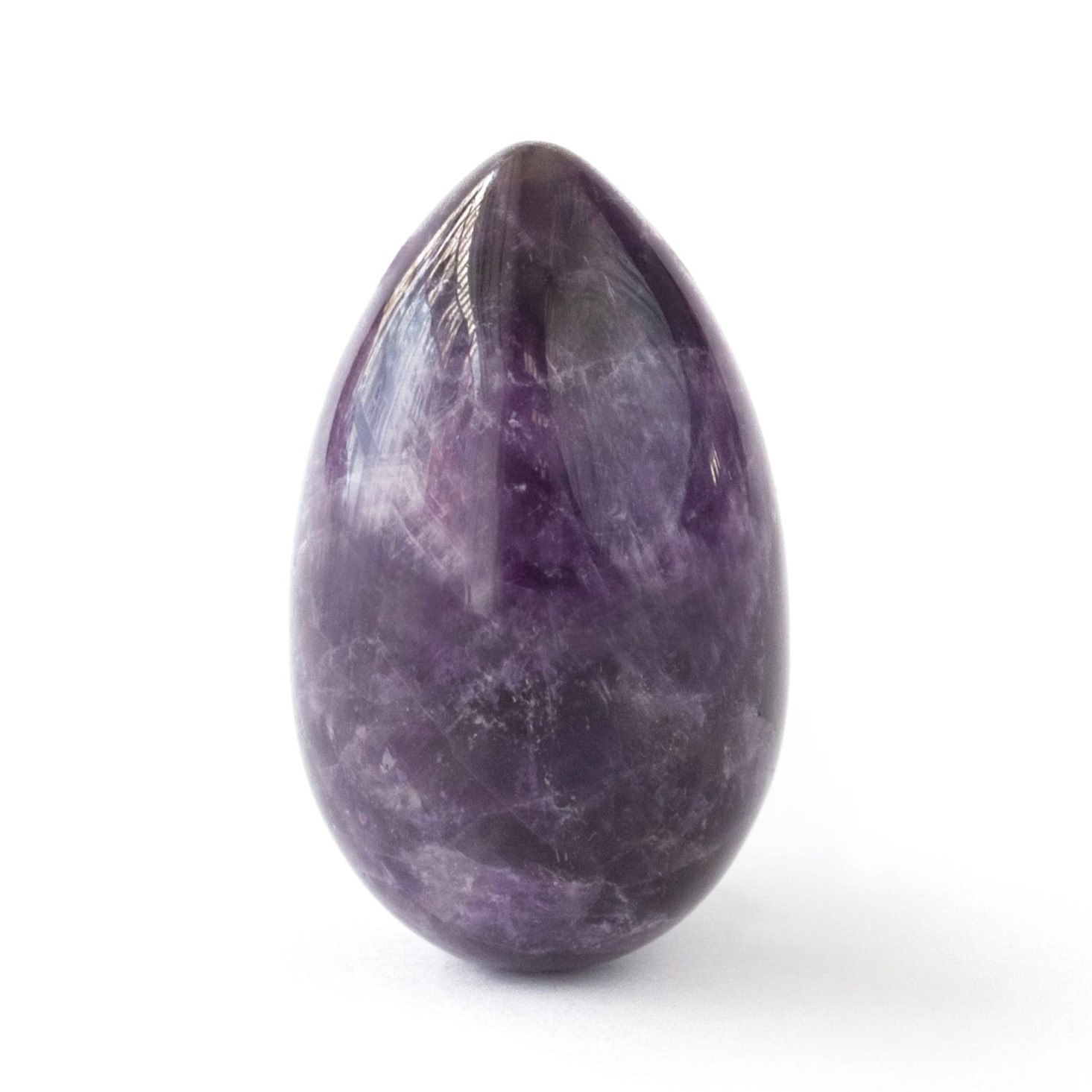 Deko-Ei Amethyst - 4,0 x 2,5 cm - ungebohrt