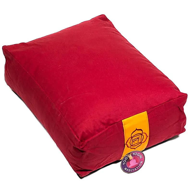 Meditationskissen / Yoga Bolster - rot 1. Chakra