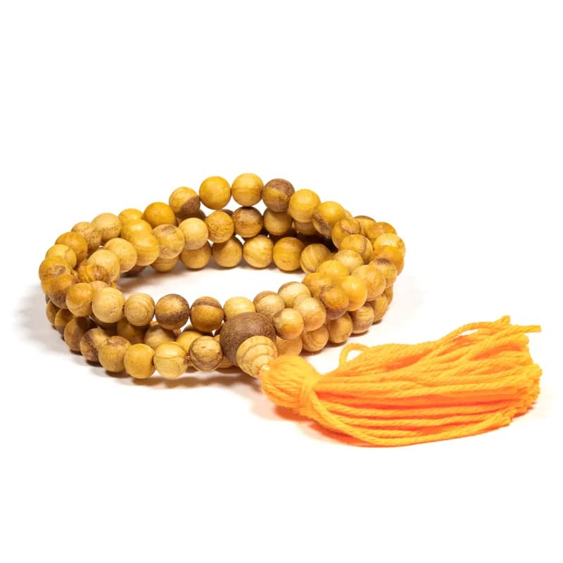 Mala Palo Santo - mit Guru Perle u. Quaste
