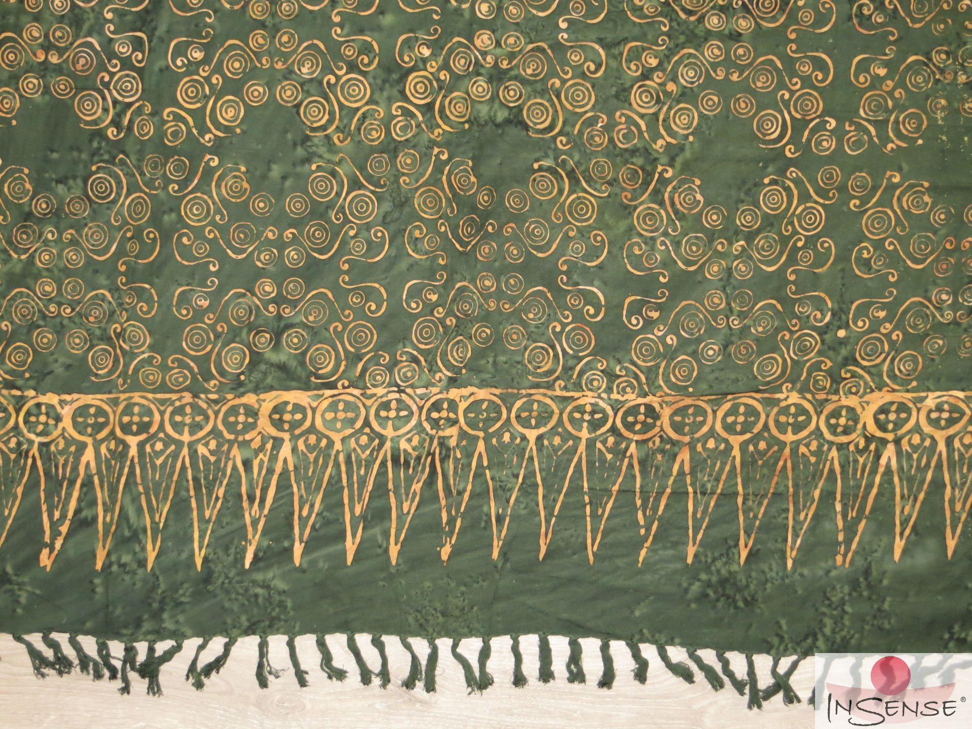Premium Lunghi | Sarong "Wailele" - dunkelgrün