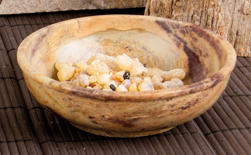 Räuchergefäß - Speckstein-Schale (13 cm)