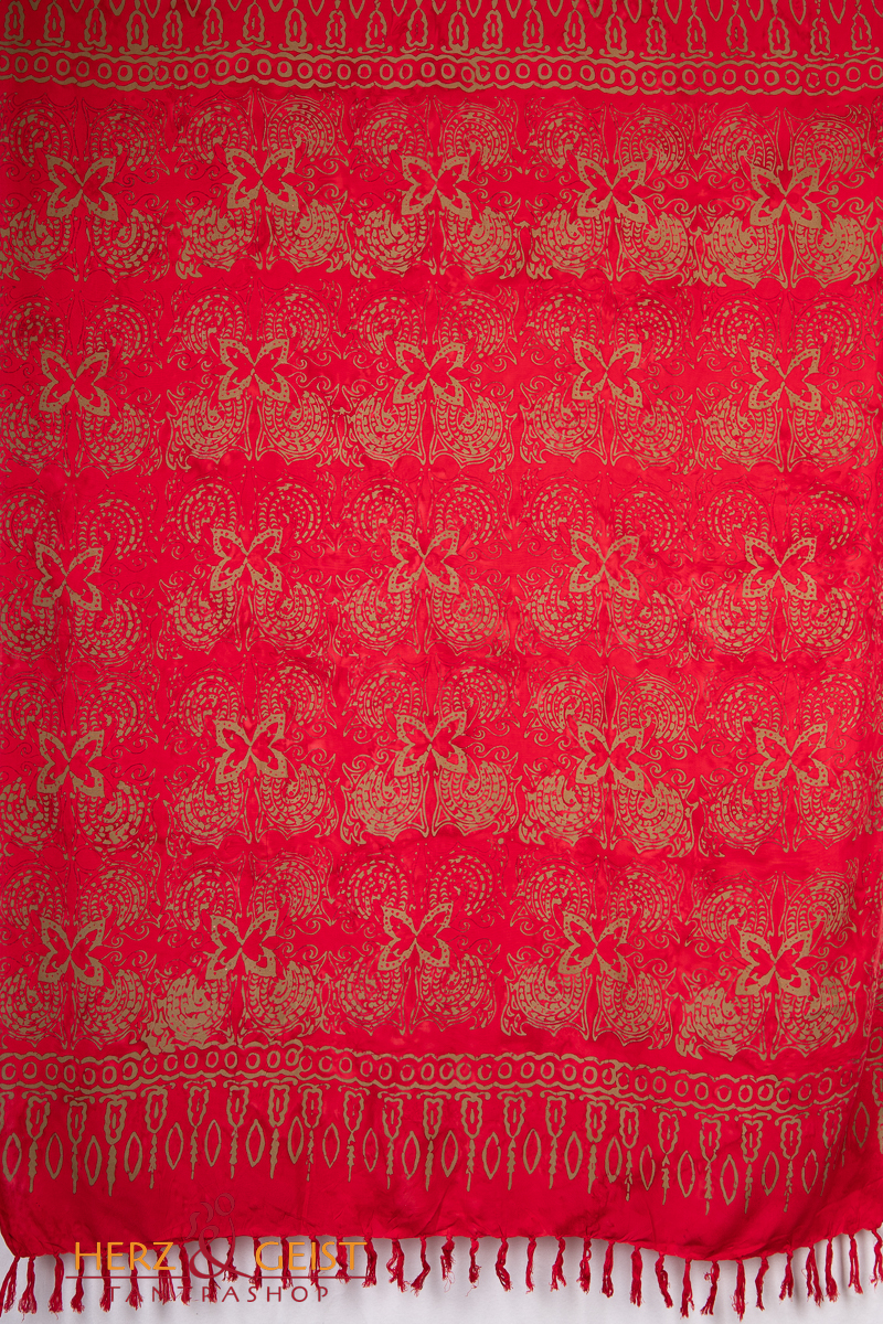 Premium Lunghi | Sarong "Wahini" - rot