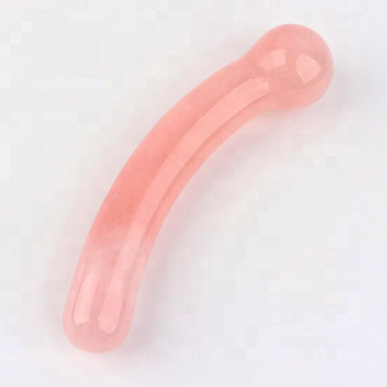 Massagestab "Zauberstab" - Rosenquarz - G Punkt