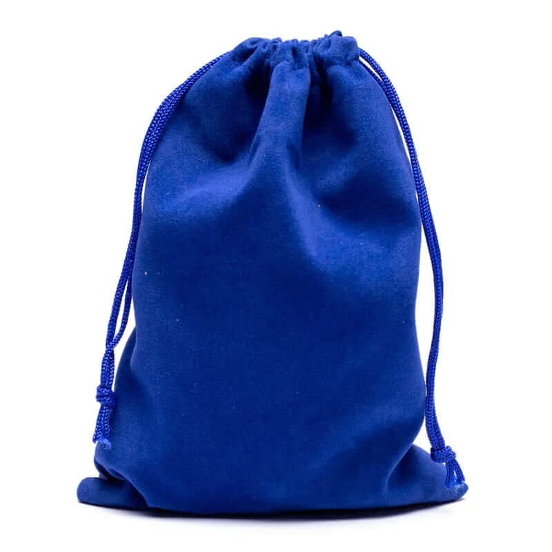 Samt-Geschenktasche blau M