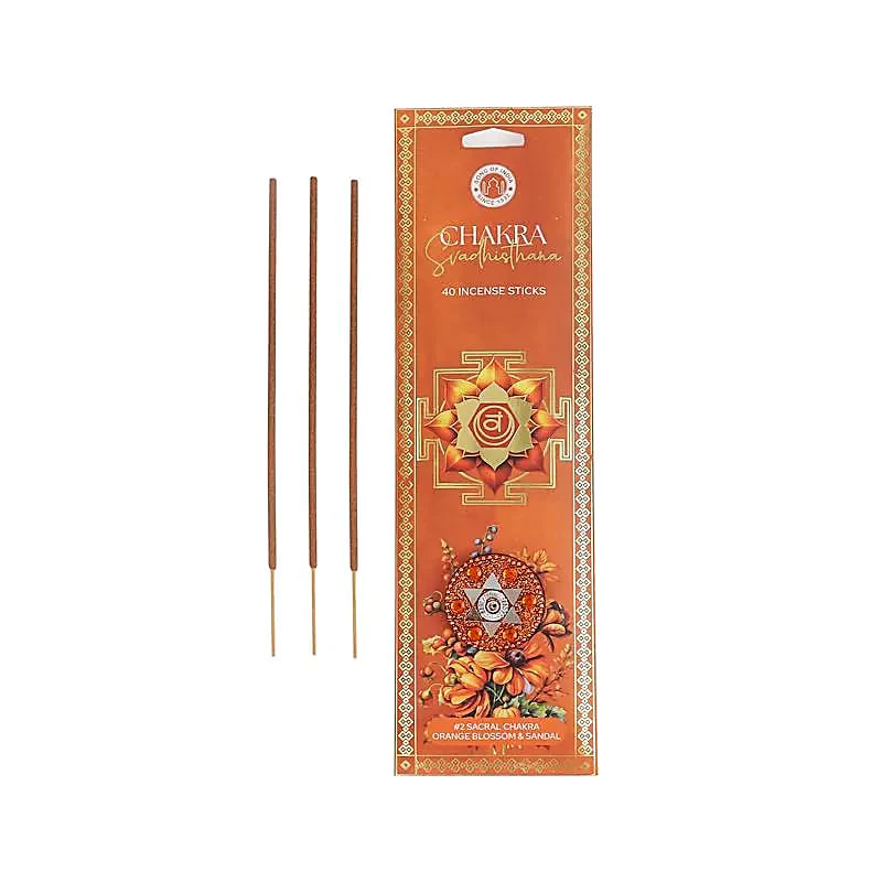 Räucherstäbchen - CHAKRA 2 Sakralchakra (Svadhisthana) - Orangenblüte und Sandelholz