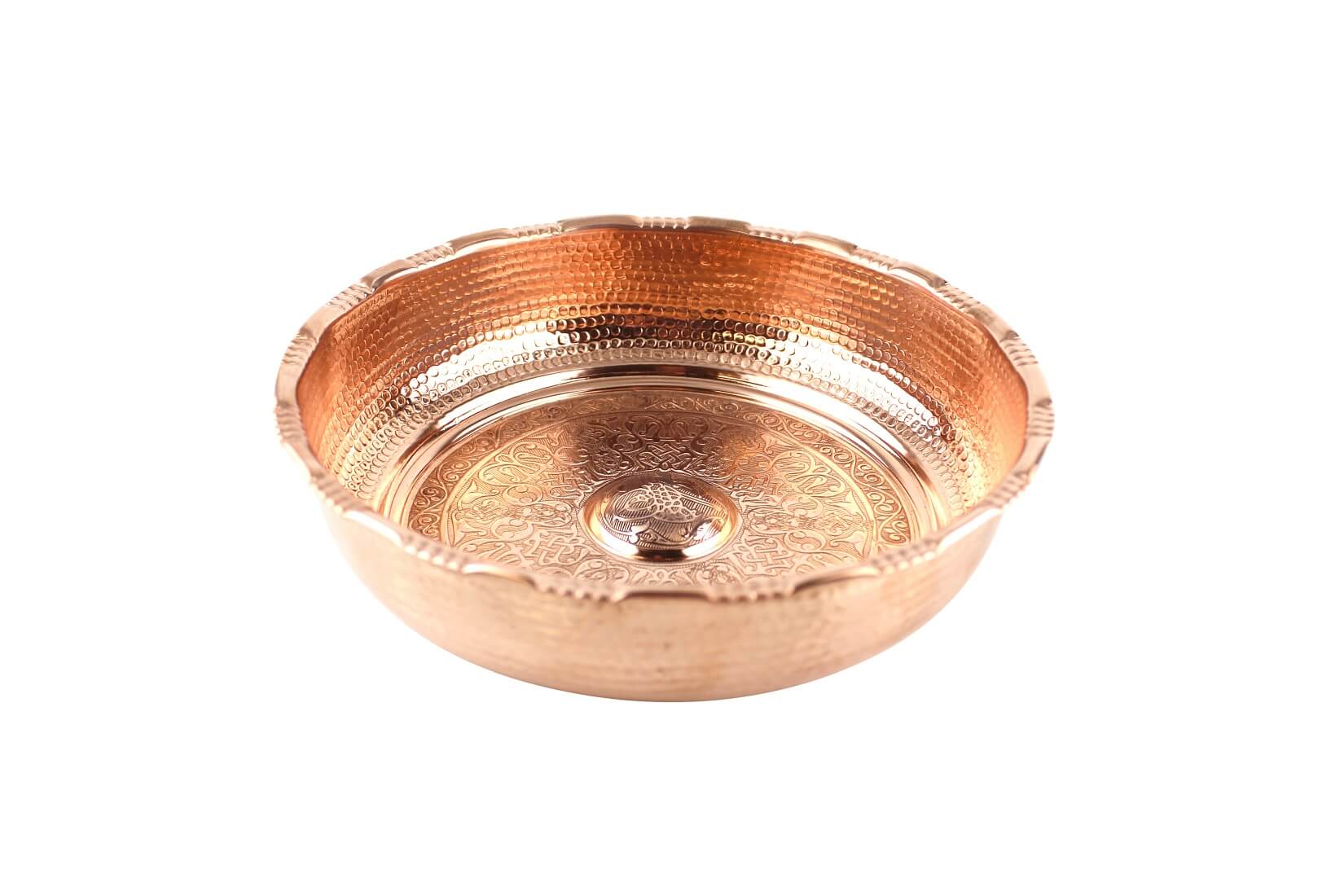 Orientalische Schale - kupferglänzend - Kupfer