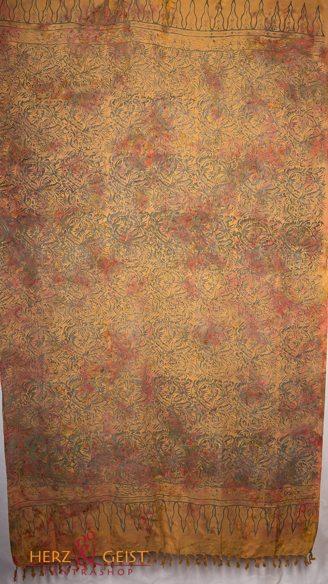 XL Premium Lunghi | Sarong "La Ola" - goldbraun