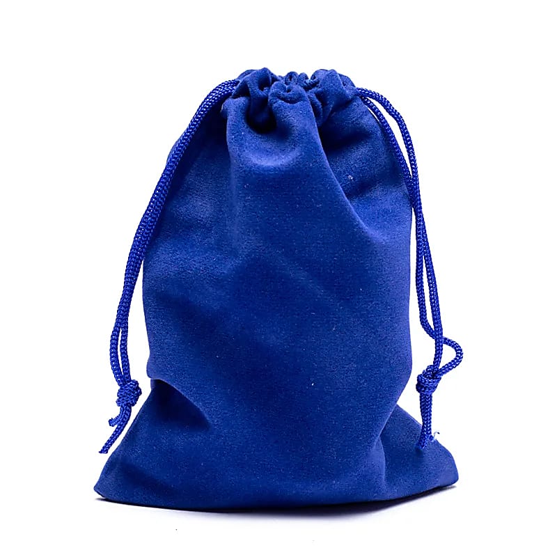 Samt Geschenktasche - BLAU 10 x 14 cm