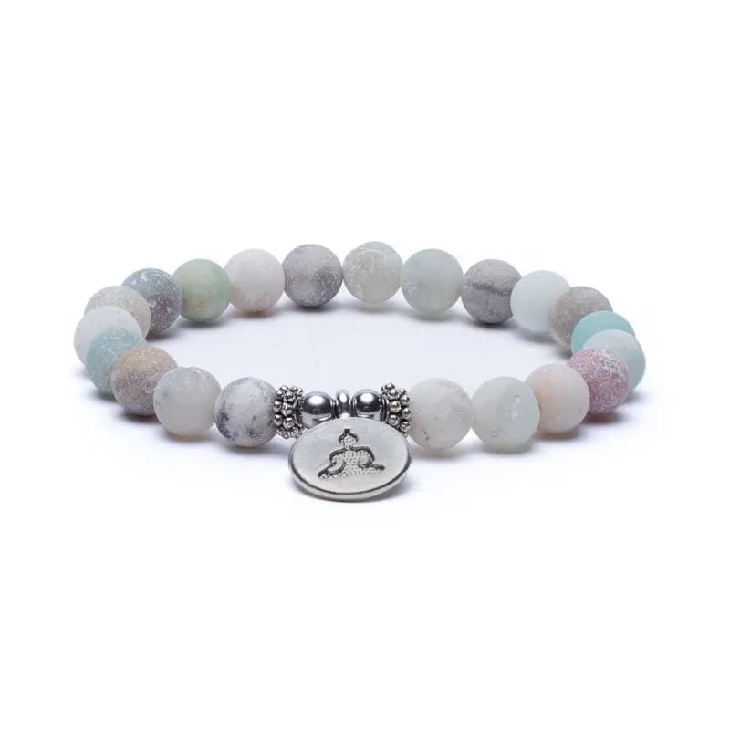 Mala/ Armband Amazonit elastisch mit Buddha