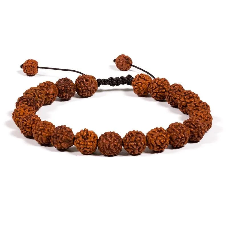 Armband / Mala - Rudraksha Samen 21-Perlen - verstellbar