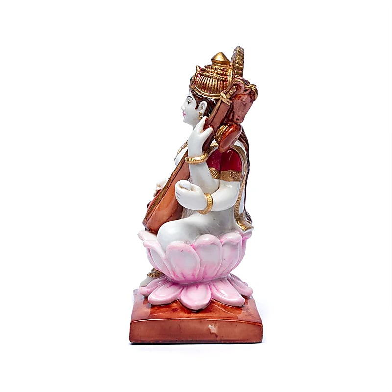 Saraswati mit Sitar - 19 x 10 cm