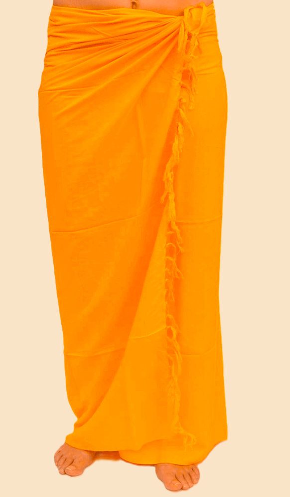 Premium Lunghi | Sarong UNI - goldgelb