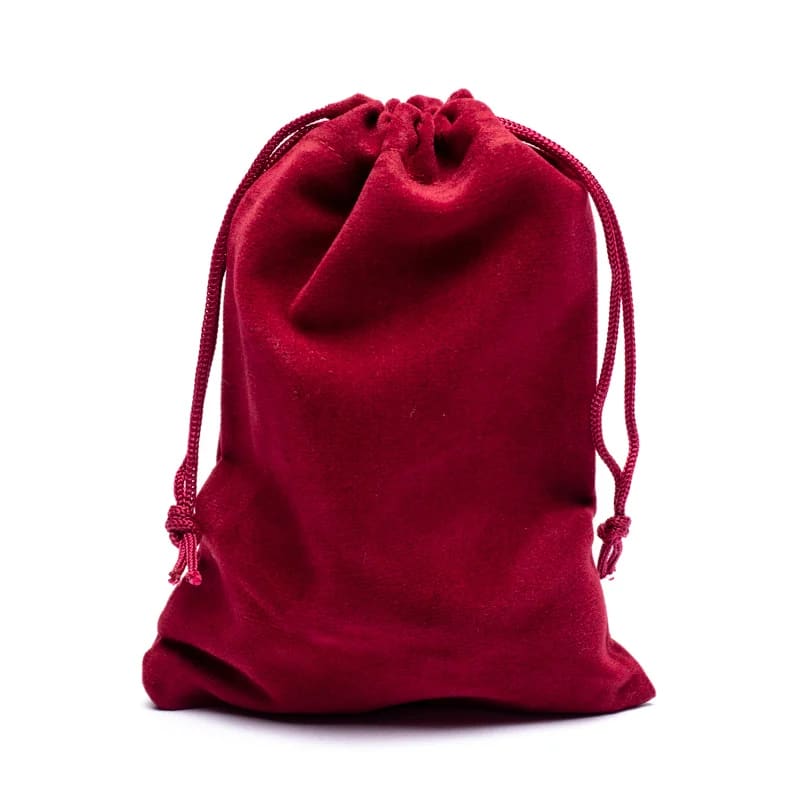 Samt-Geschenktasche bordeaux S 