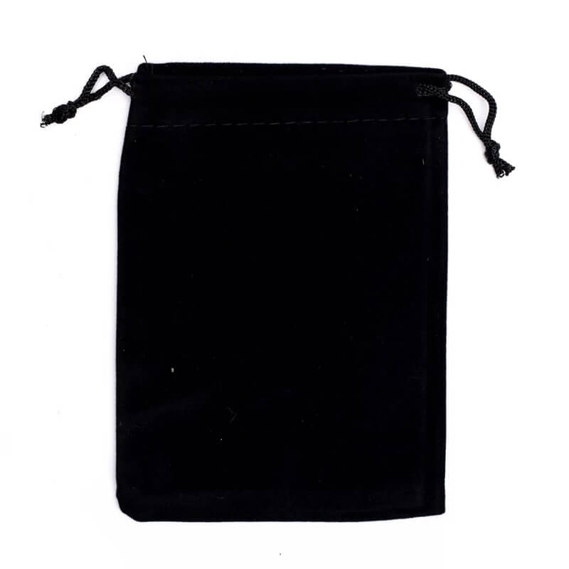 Samt-Geschenktasche schwartz S